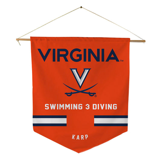 Virginia - NCAA Women's Swimming & Diving : Sienna Karp - Pennant - 18" x 21"-0