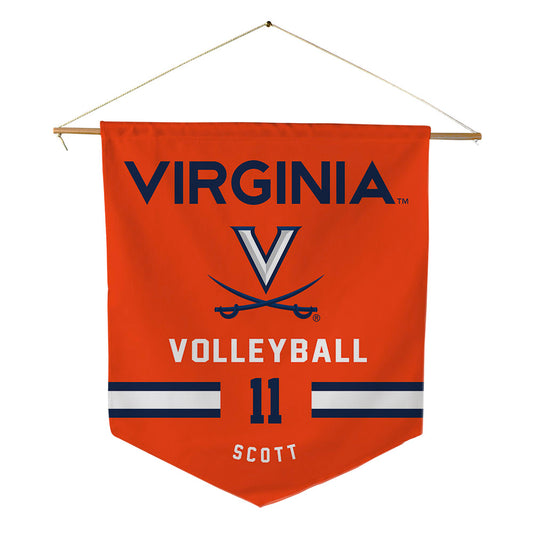 Virginia - NCAA Women's Volleyball : Hannah Scott - Pennant - 18" x 21"-0