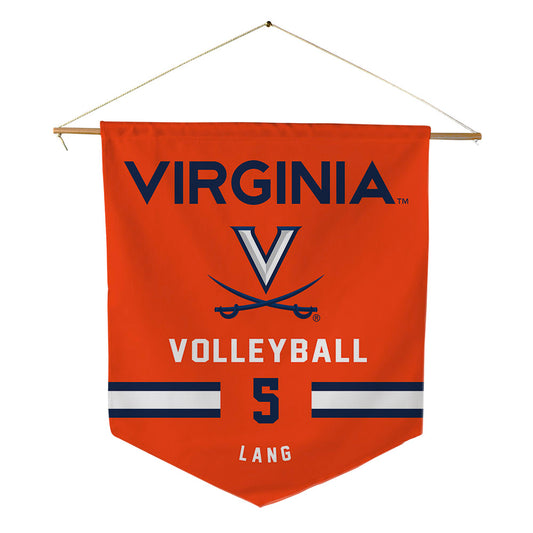 Virginia - NCAA Women's Volleyball : Caroline Lang - Pennant - 18" x 21"-0