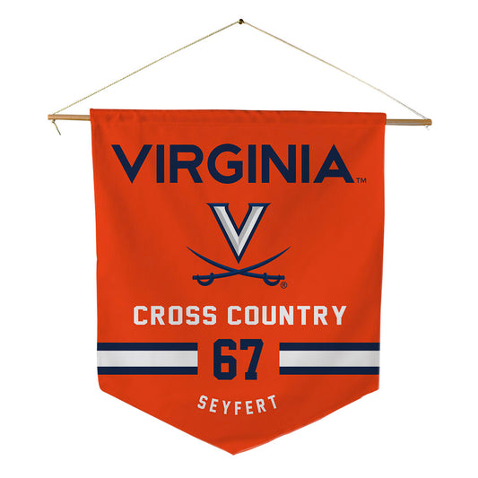 Virginia - NCAA Men's Cross Country : Jonathan Seyfert - Pennant - 18" x 21"-0