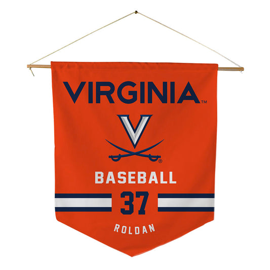 Virginia - NCAA Baseball : Tommy Roldan - Pennant - 18" x 21"-0