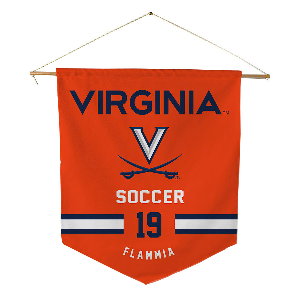 Virginia - NCAA Women's Soccer : Jill Flammia - Pennant - 18" x 21"-0