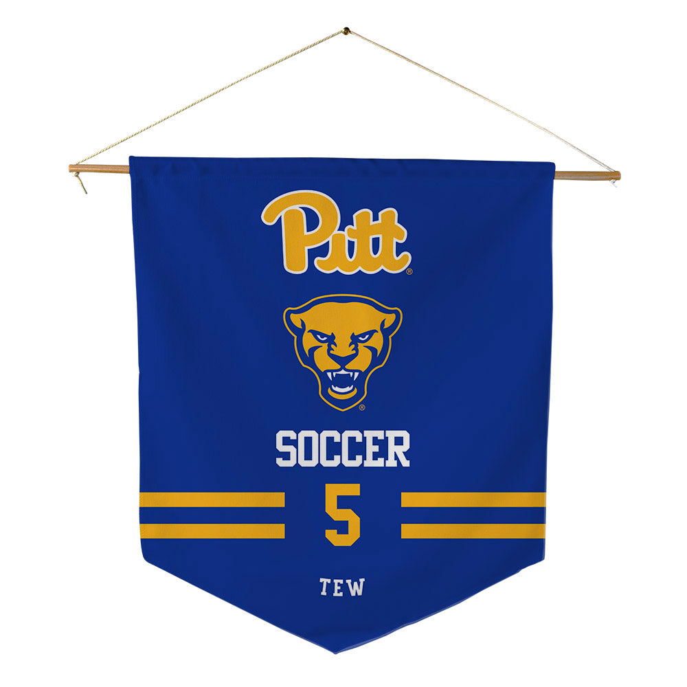Pittsburgh - NCAA Women's Soccer : Maci Tew - Pennant - 18" x 21"-0