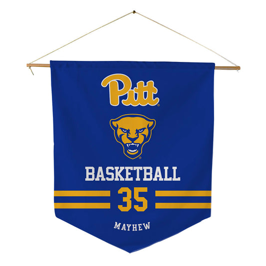 Pittsburgh - NCAA Men's Basketball : Benjamin Mayhew - Pennant - 18" x 21"-0
