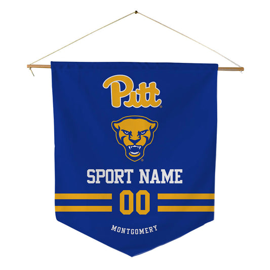 Pittsburgh - NCAA Men's Track & Field : josiah montgomery - Pennant - 18" x 21"-0