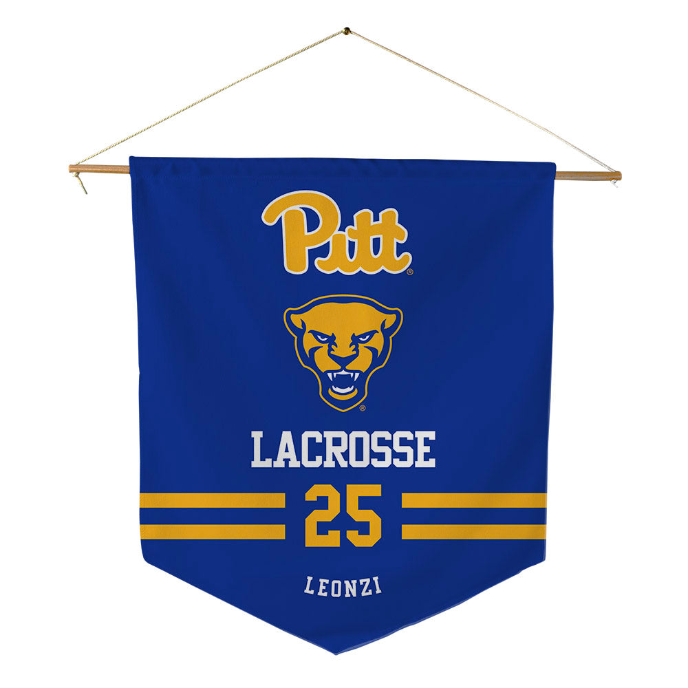 Pittsburgh - NCAA Women's Lacrosse : Gigi Leonzi - Pennant - 18" x 21"-0