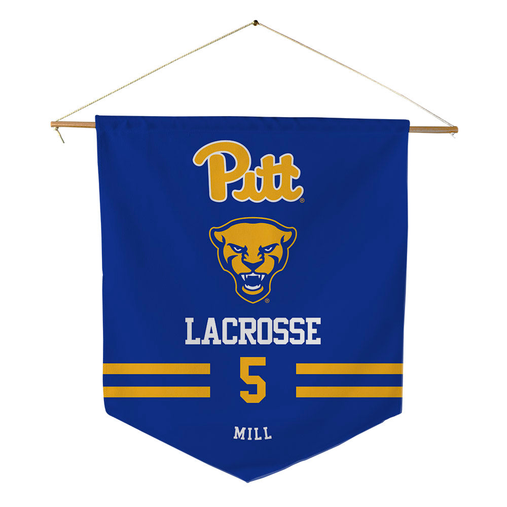 Pittsburgh - NCAA Women's Lacrosse : Madeline Mill - Pennant - 18" x 21"-0