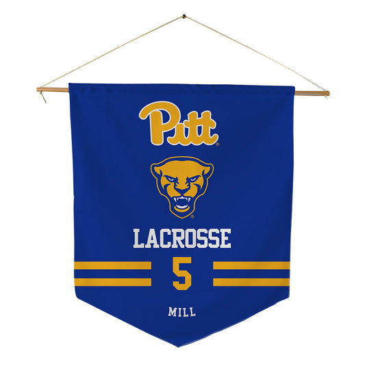 Pittsburgh - NCAA Women's Lacrosse : Madeline Mill - Pennant - 18" x 21"-0