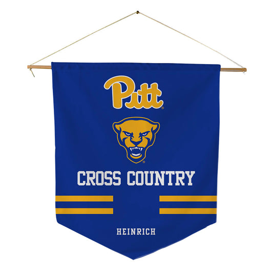 Pittsburgh - NCAA Men's Cross Country : Graham Heinrich - Pennant - 18" x 21"-0