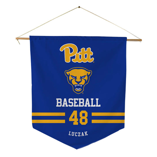 Pittsburgh - NCAA Baseball : Andrew Luczak - Pennant - 18" x 21"-0