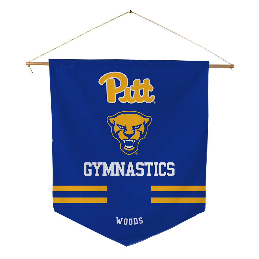 Pittsburgh - NCAA Women's Gymnastics : Isabella Woods - Pennant - 18" x 21"-0