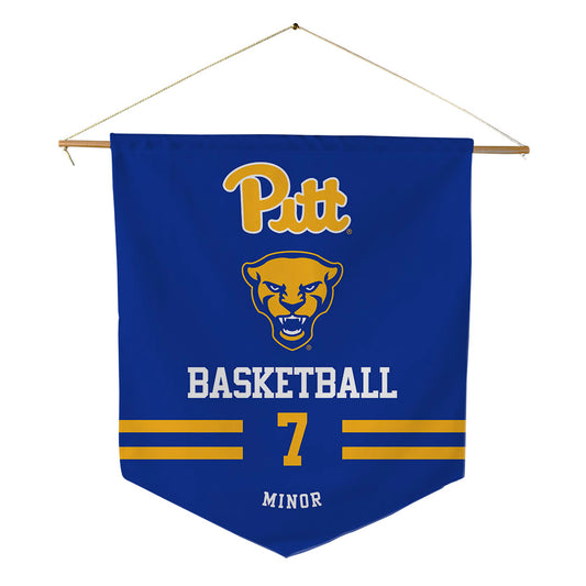 Pittsburgh - NCAA Men's Basketball : Damarco Minor - Pennant - 18" x 21"-0