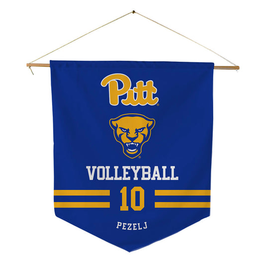 Pittsburgh - NCAA Women's Volleyball : Marina Pezelj - Pennant - 18" x 21"-0