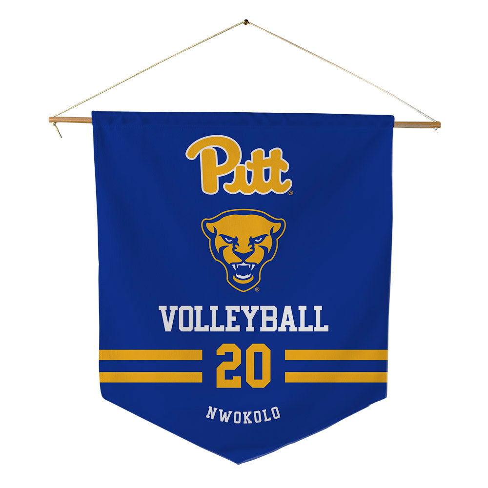 Pittsburgh - NCAA Women's Volleyball : Chiamaka Nwokolo - Pennant - 18" x 21"-0