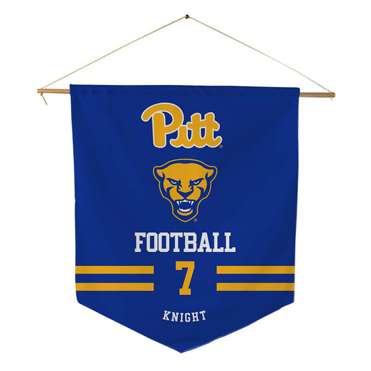 Pittsburgh - NCAA Football : Malik Knight - Pennant - 18" x 21"-0