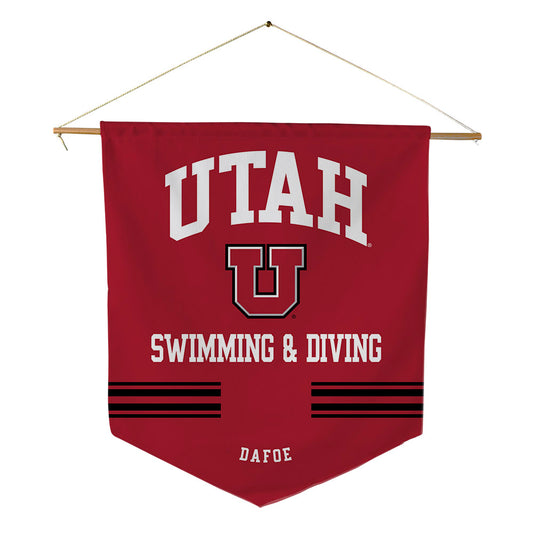 Utah - NCAA Women's Swimming & Diving : Claire Dafoe - Pennant - 18" x 21"-0