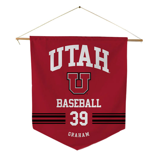 Utah - NCAA Baseball : Seth Graham - Pennant - 18" x 21"-0