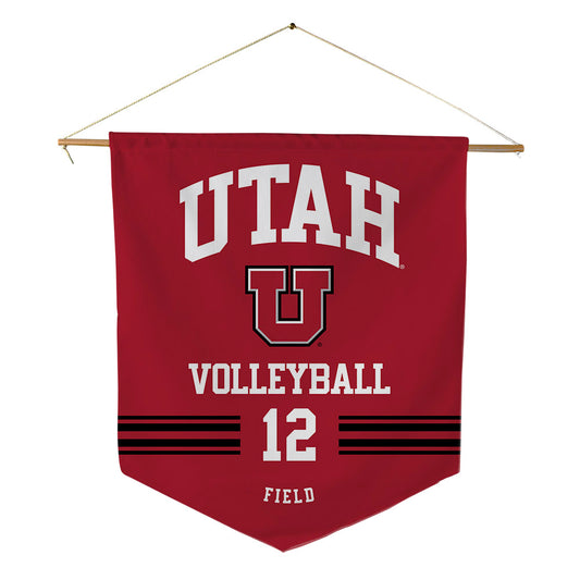 Utah - NCAA Women's Volleyball : Katelynn Field - Pennant - 18" x 21"-0