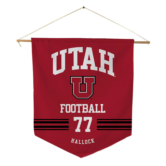 Utah - NCAA Football : Nick Hallock - Pennant - 18" x 21"-0