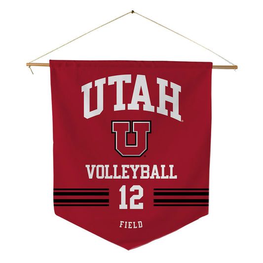 Utah - NCAA Women's Volleyball : Katelynn Field - Pennant - 18" x 21"-0