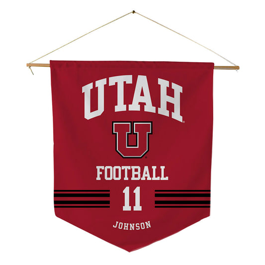 Utah - NCAA Football : Ricky Johnson - Pennant - 18" x 21"-0