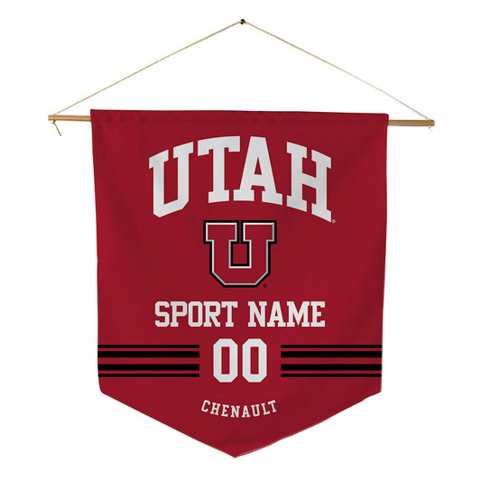 Utah - NCAA Football : James Chenault - Pennant - 18" x 21"-0