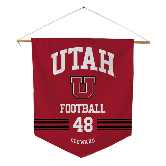 Utah - NCAA Football : Alex Cloward - Pennant - 18" x 21"-0