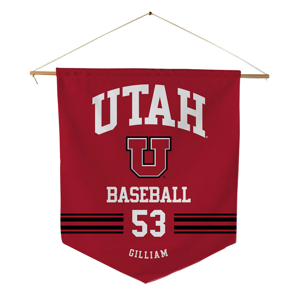 Utah - NCAA Baseball : Jet Gilliam - Pennant - 18" x 21"-0