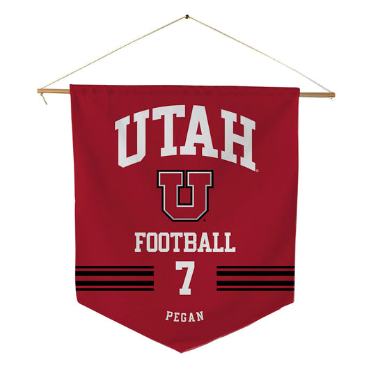 Utah - NCAA Football : Braden Pegan - Pennant - 18" x 21"-0