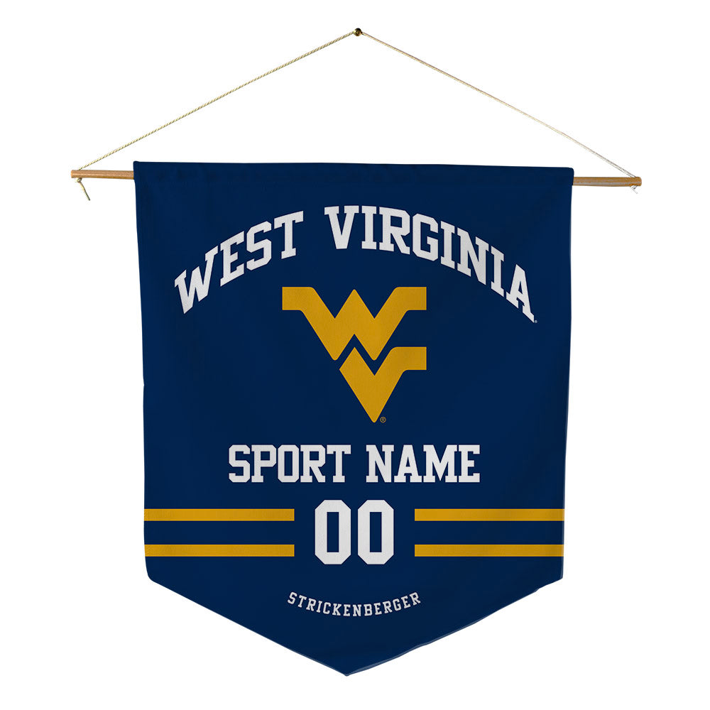 West Virginia - NCAA Wrestling : Jett Strickenberger - Pennant - 18" x 21"-0