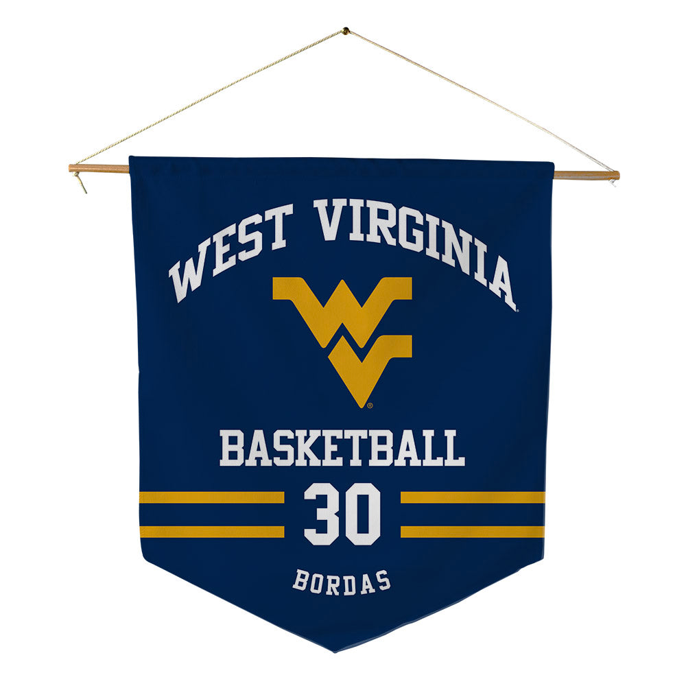 West Virginia - NCAA Women's Basketball : Alexis Bordas - Pennant - 18" x 21"-0