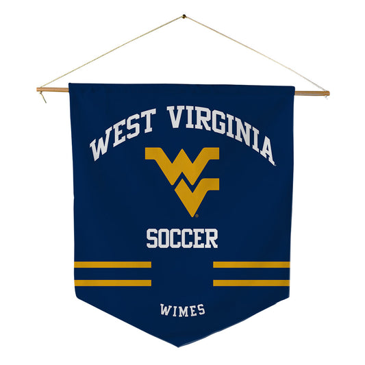 West Virginia - NCAA Women's Soccer : Saige Wimes - Pennant - 18" x 21"-0