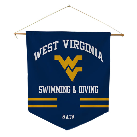 West Virginia - NCAA Women's Swimming & Diving : Camryn Bair - Pennant - 18" x 21"-0