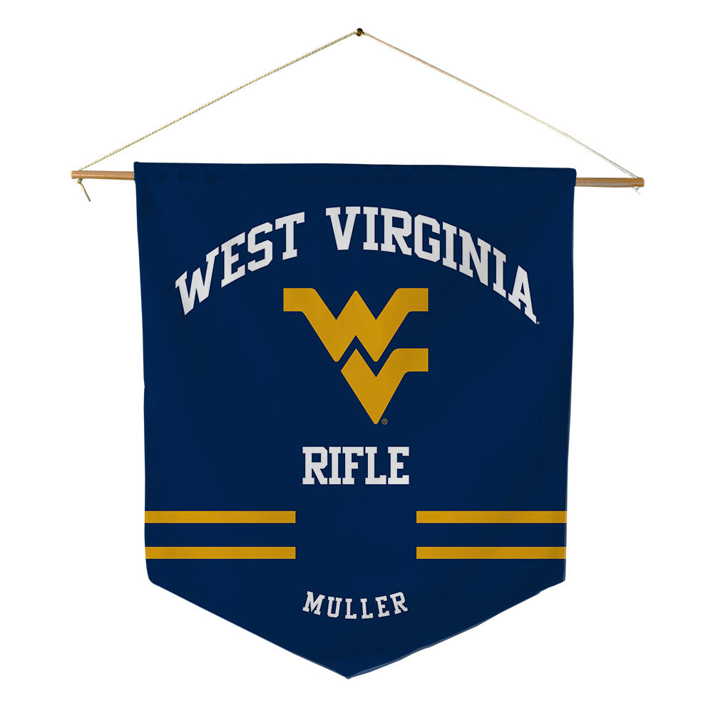 West Virginia - NCAA Rifle : Oceanne Muller - Pennant - 18" x 21"-0