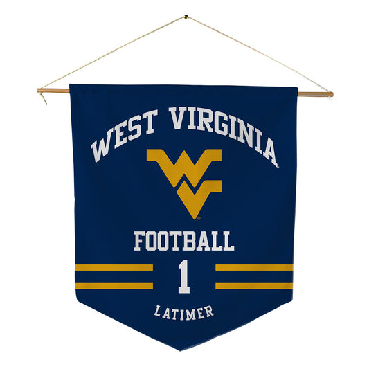 West Virginia - NCAA Football : Amari Latimer - Pennant - 18" x 21"-0