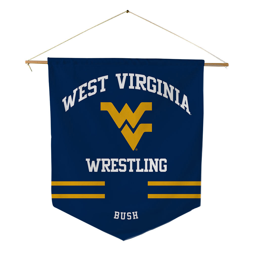 West Virginia - NCAA Wrestling : Ian Bush - Pennant - 18" x 21"-0