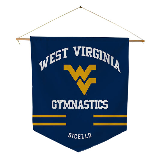 West Virginia - NCAA Women's Gymnastics : Karleigh DiCello - Pennant - 18" x 21"-0