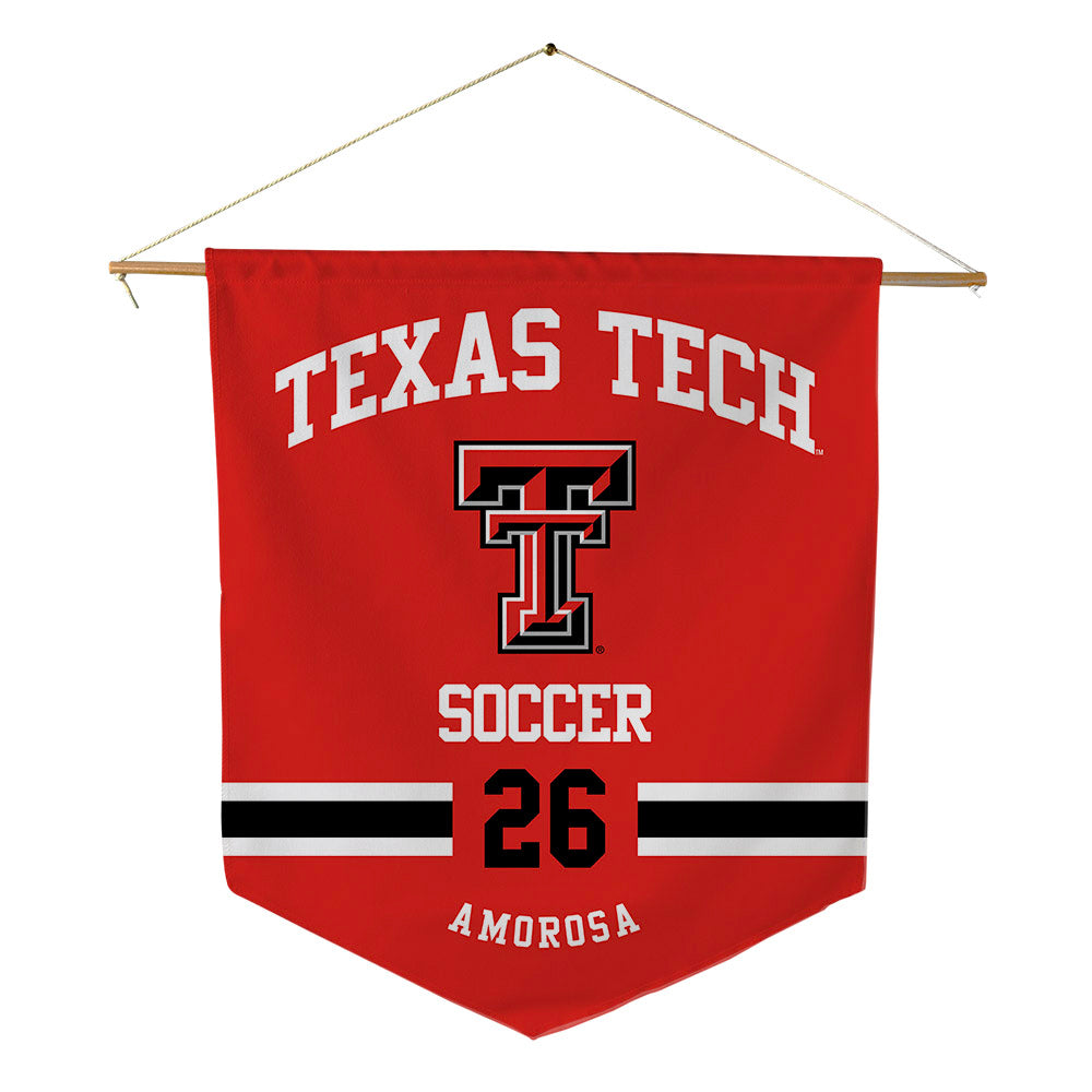 Texas Tech - NCAA Women's Soccer : Kaydee Amorosa - Pennant - 18" x 21"-0