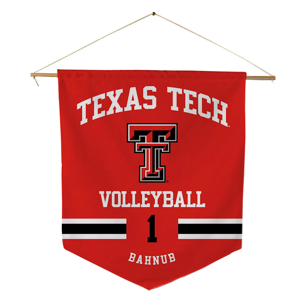 Texas Tech - NCAA Women's Volleyball : Taylor Bahnub - Pennant - 18" x 21"-0
