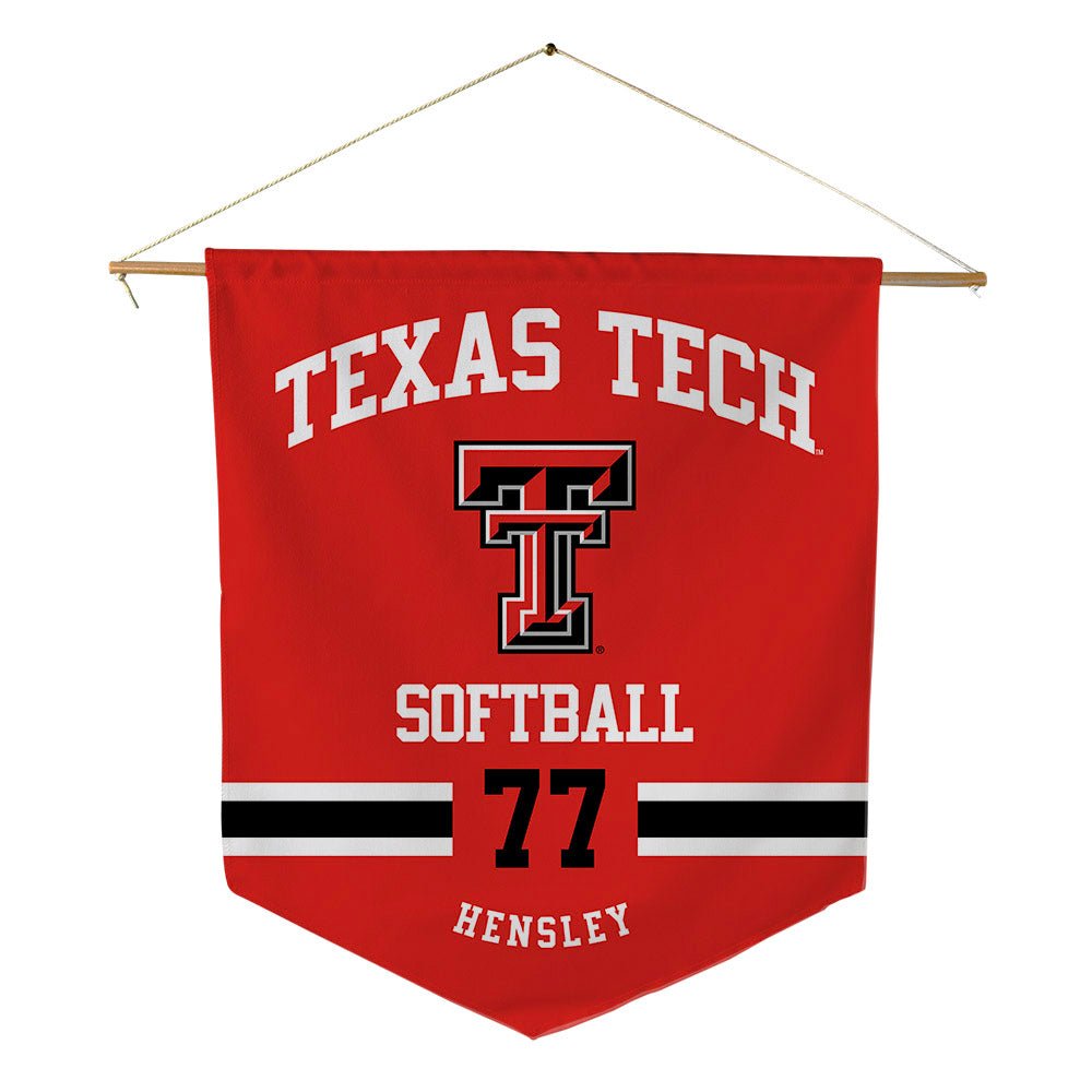 Texas Tech - NCAA Softball : Timber Hensley - Pennant - 18" x 21"-0
