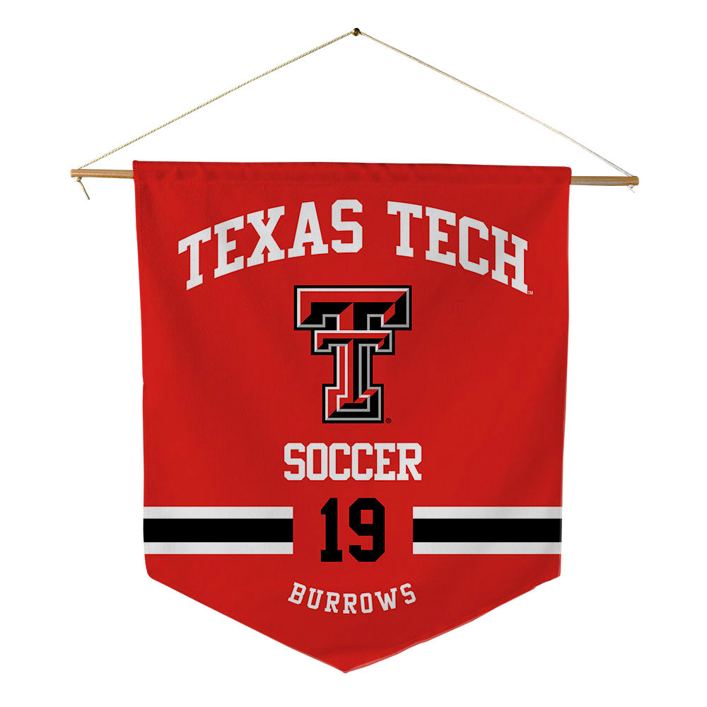 Texas Tech - NCAA Women's Soccer : Jules Burrows - Pennant - 18" x 21"-0
