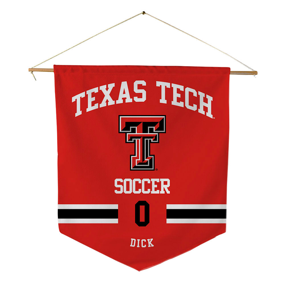 Texas Tech - NCAA Women's Soccer : Cooper Dick - Pennant - 18" x 21"-0