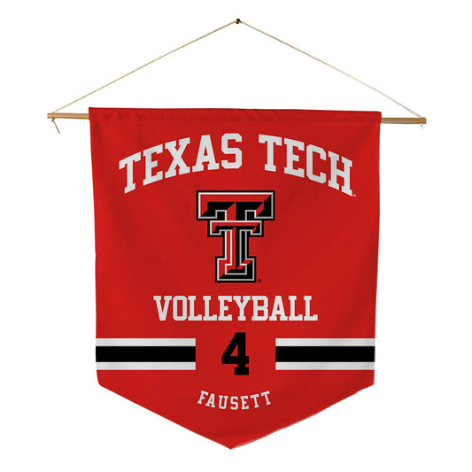 Texas Tech - NCAA Women's Volleyball : Ally Fausett - Pennant - 18" x 21"-0