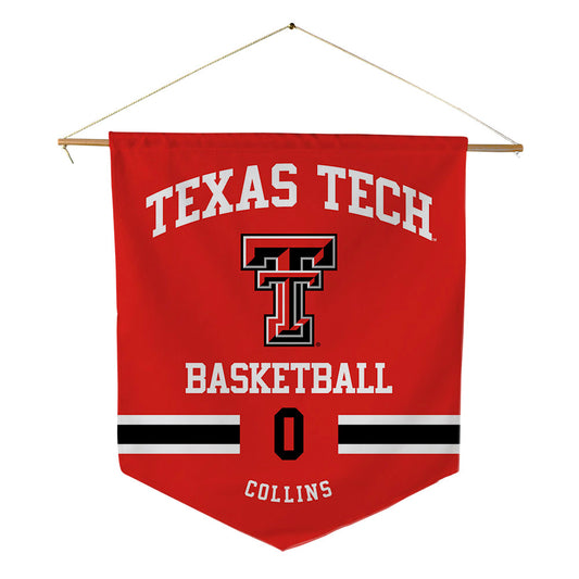 Texas Tech - NCAA Women's Basketball : Snudda Collins - Pennant - 18" x 21"-0