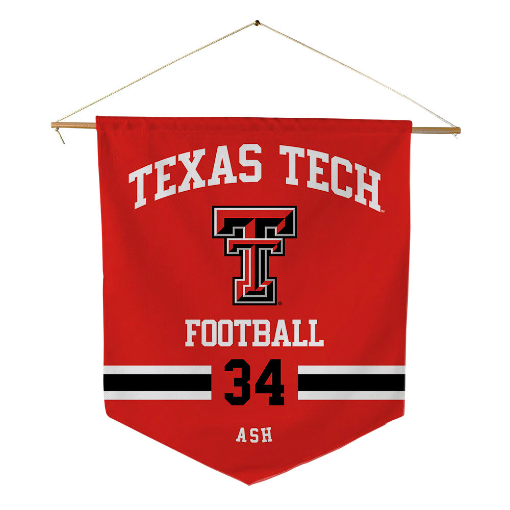 Texas Tech - NCAA Football : Jude Ash - Pennant - 18" x 21"-0