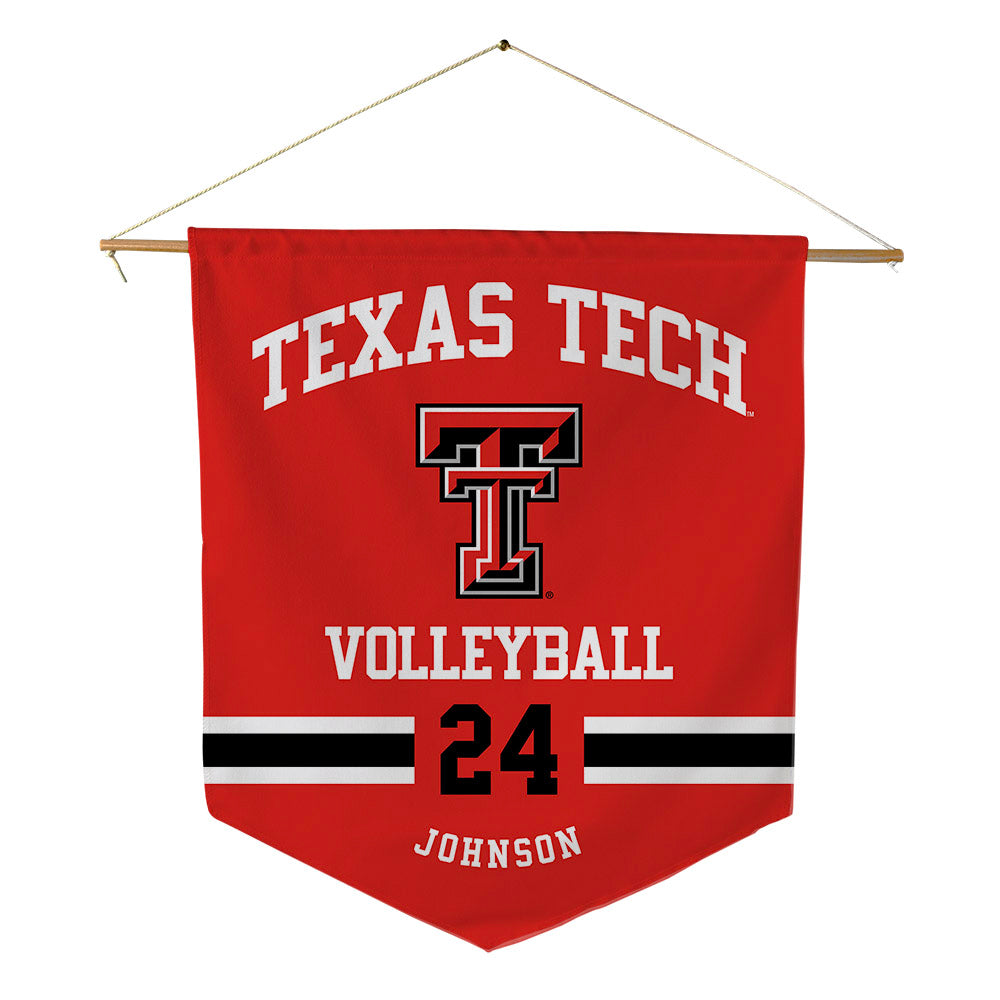 Texas Tech - NCAA Women's Volleyball : Ava Johnson - Pennant - 18" x 21"-0