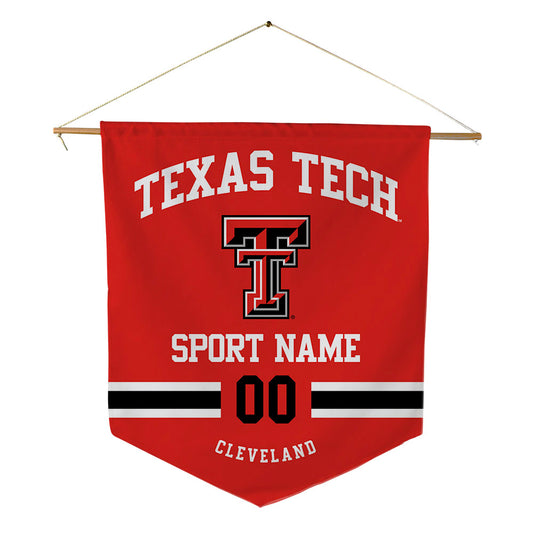 Texas Tech - NCAA Football : Cash Cleveland - Pennant - 18" x 21"-0