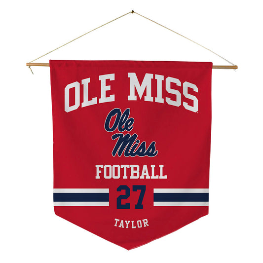 Ole Miss - NCAA Football : Macaleb Taylor - Pennant - 18" x 21"-0