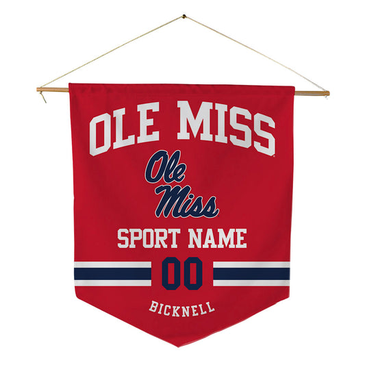 Ole Miss - NCAA Softball : Adison Bicknell - Pennant - 18" x 21"-0