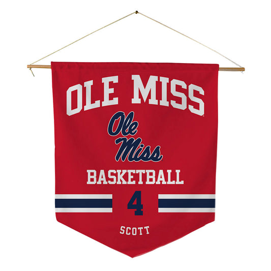 Ole Miss - NCAA Men's Basketball : James Scott - Pennant - 18" x 21"-0